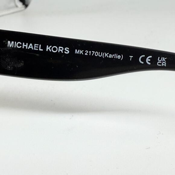 Michael Kors KARLIE MK 2170U 390818 Black/Dark Tortoise Plastic Sunglasses 18816